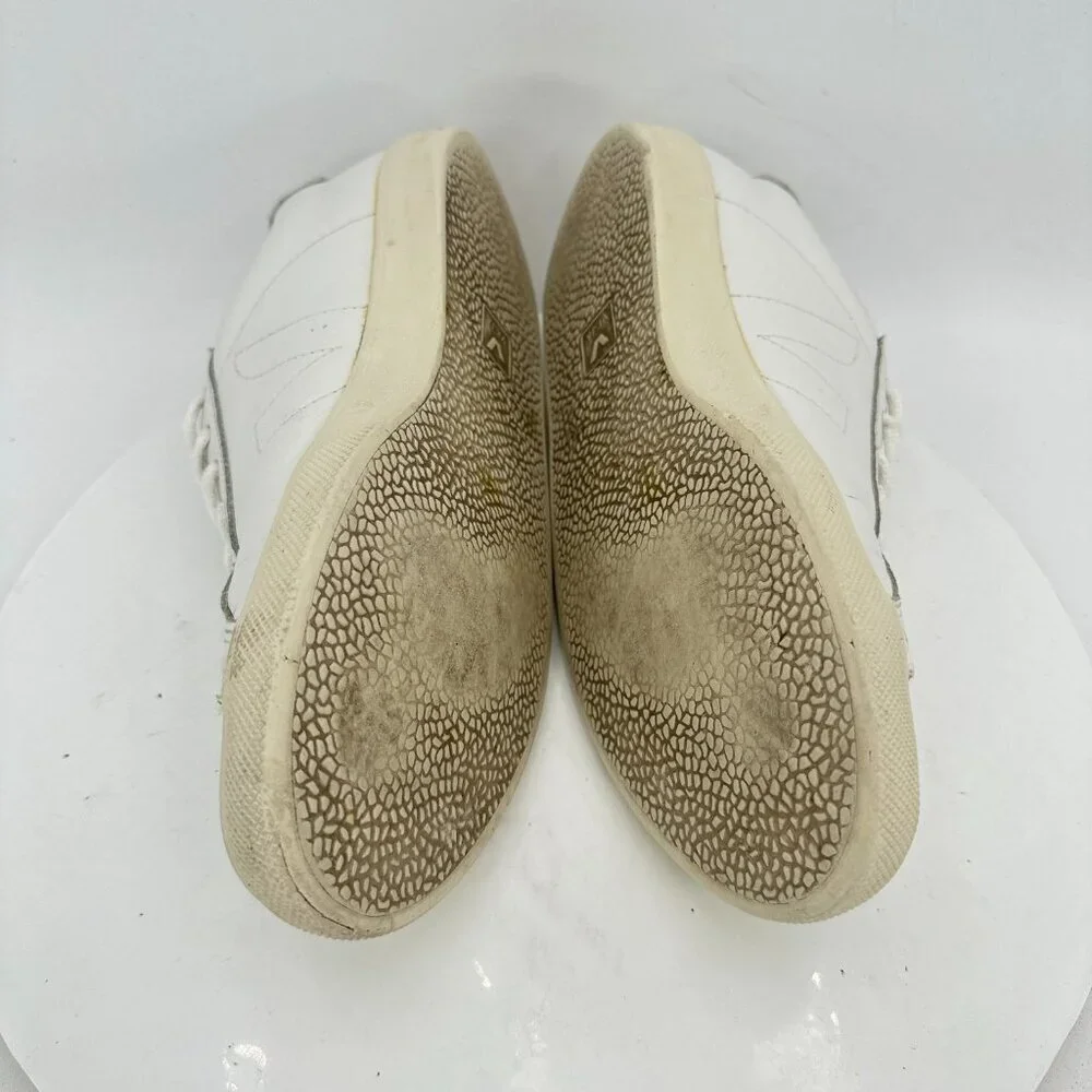 Veja Esplar Women Size 8 Extra White Leather V stitch Logo Lace Up Training Shoe - Picture 7 of 11